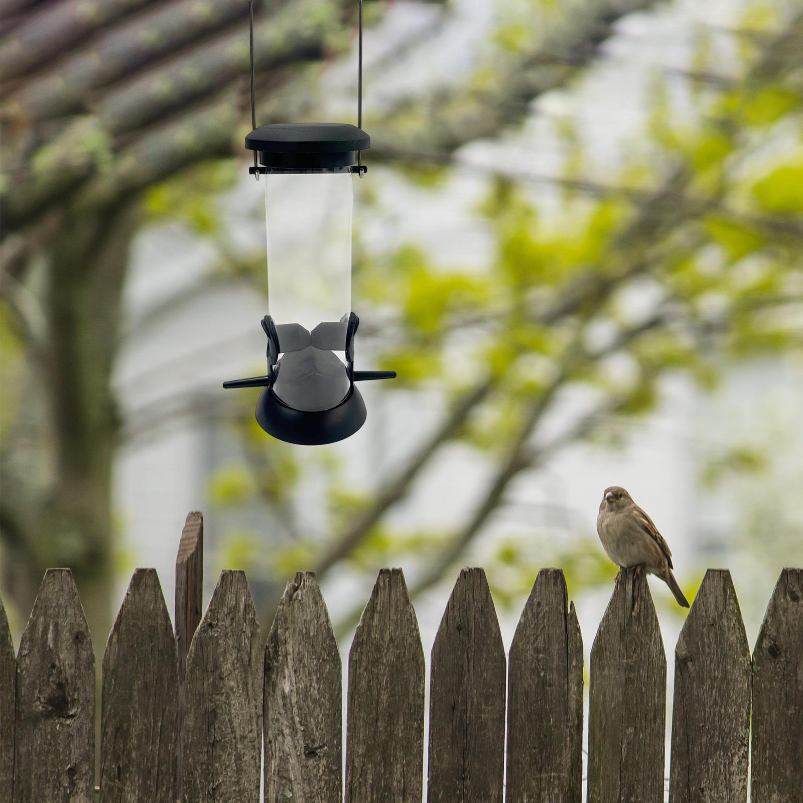 

Tube Bird Feeders for Outdoors Hanging Feeding Station with Hanger Birdfeeder Balcony 1 Gear
