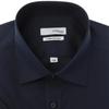 S.T. Dupont Short Sleeve Slim Fit Stretch Fabric Solid Navy Shirt Se6mm22hs923s 