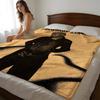 Pop Hip Hop Rapper D-Destroy Lonely Throw High-Density Short Plush Blanket For Sofa Nap Air-Conditioned Room Soft Skin-Friendly