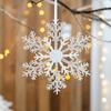 Transparent Artificial Snowflake Decoration Xmas Tree Hanging Pendant  Merry Christmas Decoration