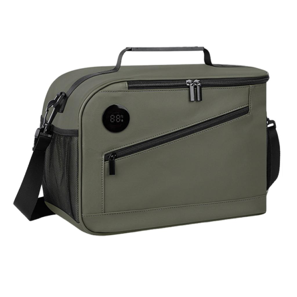 Cooler Bag with Temperature Display Large Lunch Tote with Shoulder Strap Portable Travel Cooler Bags for Women Men Work Picnic