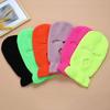 Motorcycle Windproof Full Face Knit Hats Custom SkiMask Men Warm Wool Balaclava Embroidery Winter Hats Knitted 3 Holes Ski Mask
