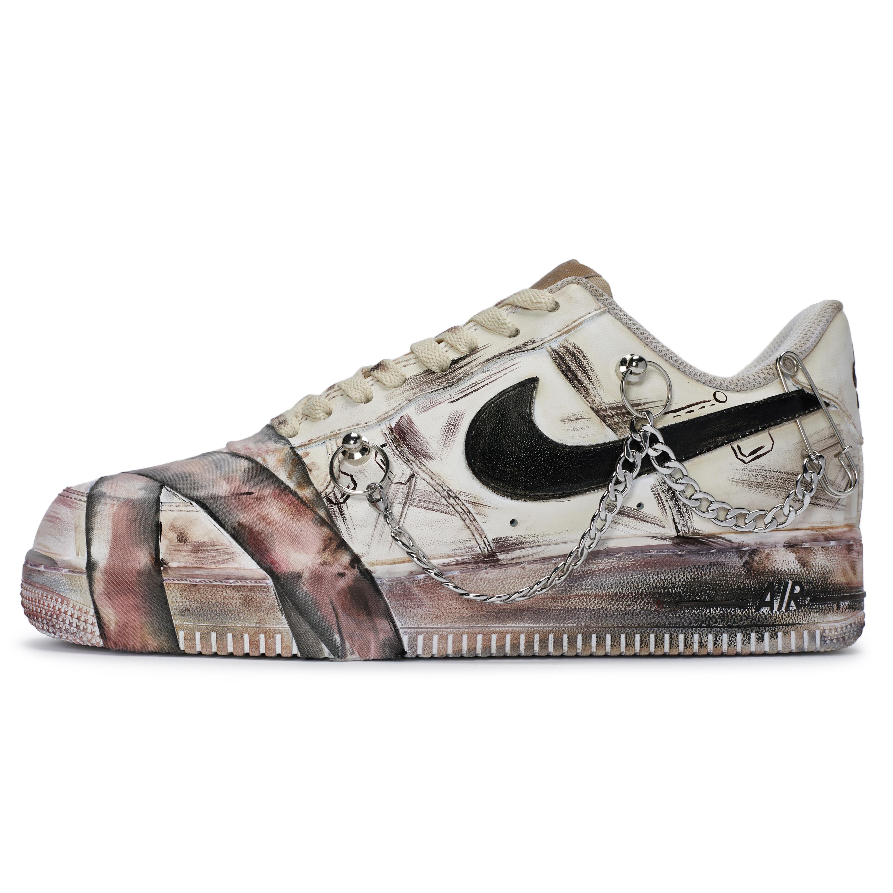 

Nike Air Force 1 811 Production, Destroyed Medical Officer Low top Skateboard Shoes Men s Pink Beige CW2288-111(Team80-) 40