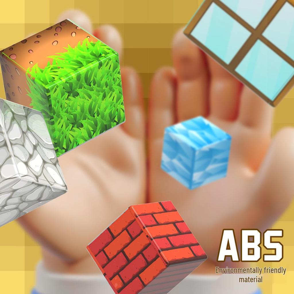 Magnetic Cube Puzzle: Creative DIY Educational Building Blocks for Kids - 2cm Large Pieces
