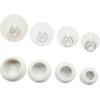 4 Pack Sink Bathtub Plug Rubber Sink Stopper White Bath Tub Drain Stoppers with Pull Ring for Kitchen, Bathtub,Laundry Sink(White)