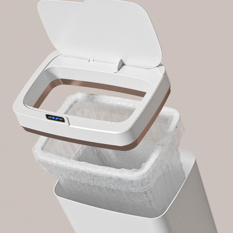 Automatic Kitchen Trash Can 15/18L, Motion Activated Lid Touchless Trash Can for Easy Waste Management in Home or Office