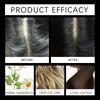 Hoegoa 100ml 3 in 1 Kräuter-Schwarzfärbe-Shampoo Sofortige Farbe Grau zu Naturschwarz Polygonum Multiflorum Haarfarben-Shampoo