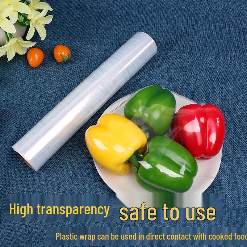 

Одноразовая пищевая пленка: Безопасный для микроволновой печи, высокотемпературостойкий ПЭ для бытового использования 1 roll