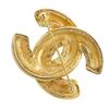 CHANEL COCO Mark Brooch Matelasse vintage Plated Gold 17.7g Women Used