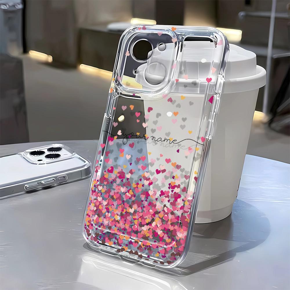 Pink Love Case For Iphone11 Cases For Iphone 14 12 11 13 15 16 Pro Max X XR XS Max 7 8 14 Plus SE 2020 Shockproof Soft Cover