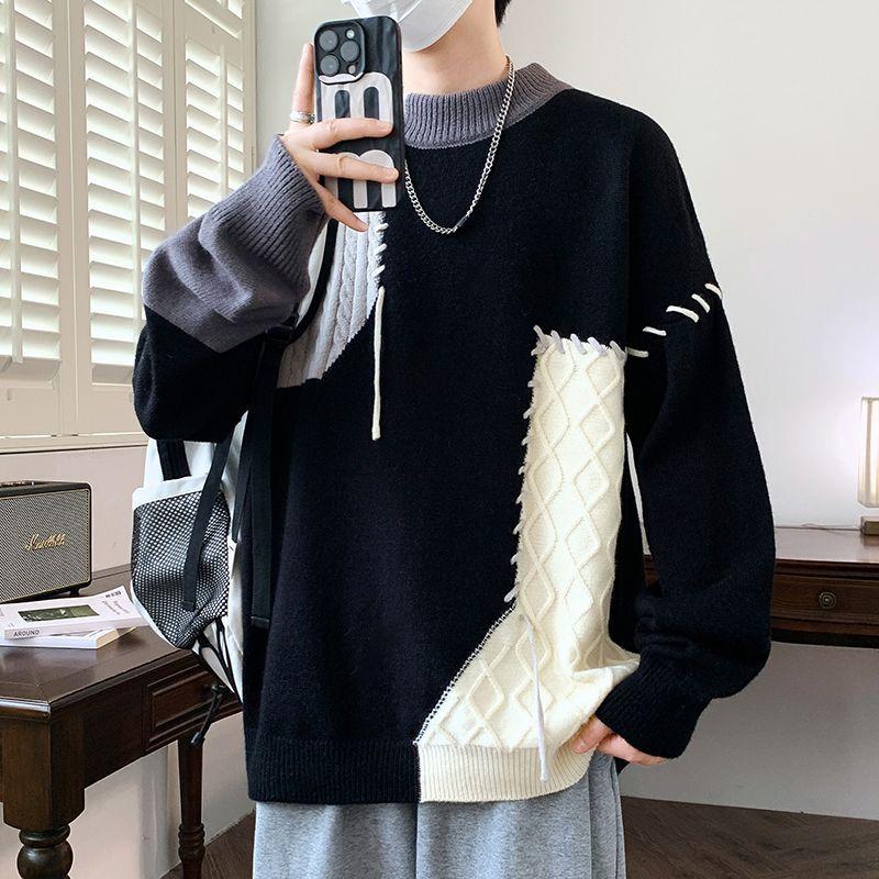 Men's Autumn/Winter Casual Round Neck Loose Knitted Sweater
