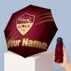 AS Roma Manual Five Fold 8 Rib Umbrella Support Custom Text, Lightweight Travel Umbrella