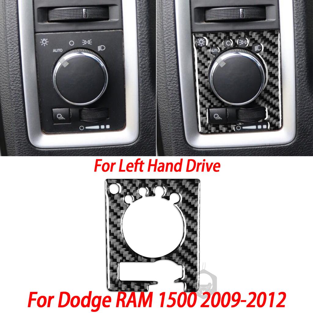 Car Accessories Window Lift Button Cover Dashboard Sides Air Vent Trim Gear Shift Panel Sticker For Dodge RAM 1500 2009-2012