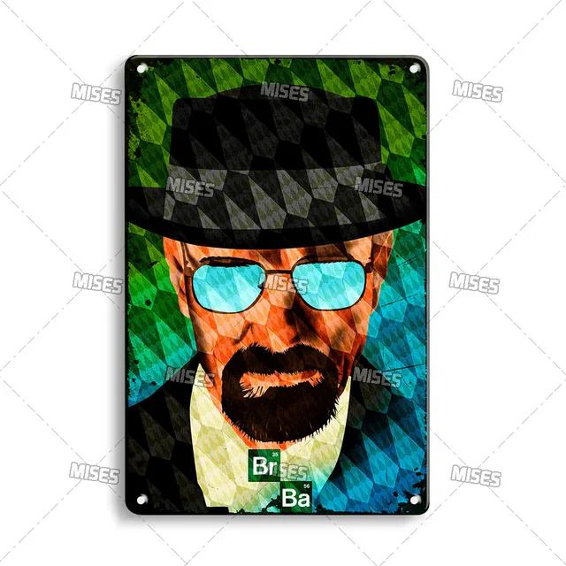 Breaking Bad Classic TV Show Metal Plate Retro Metal Poster for Bar Club Home Studio Wall Decor MISES Vintage Tin Sign