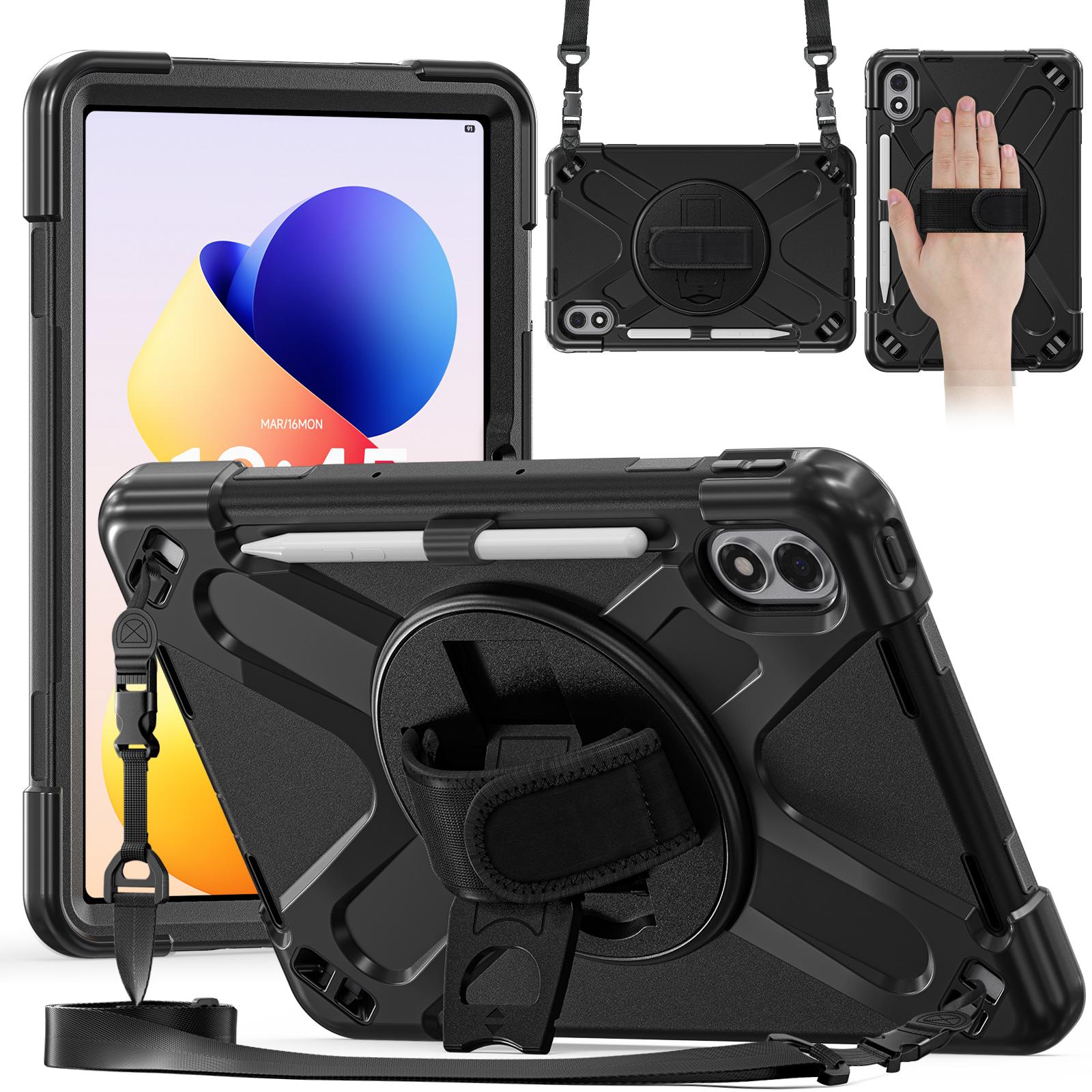 

Rugged Case for Xiaomi Redmi Pad 2 Pro 2025 12.1 25099RP13G 2509BRP2DG 360 Rotating Stand Heavy Duty Cover with Shoulder Strap Redmi Pad 2 Pro 2025 чёрный