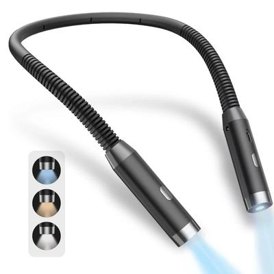 Nackenleselampe Buchlampen Lesen im Bett Biegsam Langlebig Tragbar USB Wiederaufladbar Neuheit Flexibel LED Buchbeleuchtung