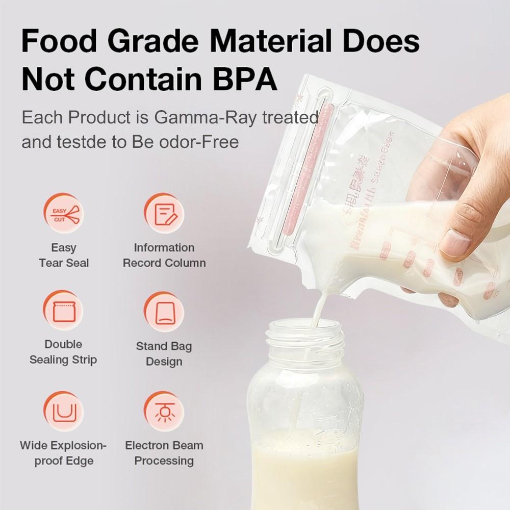 Save Space Breastmilk Storage Bags 100ml/150ml/200ml/250ml Breastfeeding Bags Breastfeeding Use
