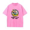 SX-93 MINISO 2026 Summer Vintage Wash  Printed Pure Cotton Shoulder Style Men's and Women's Round Neck Short Sleeved Couple T-shirt