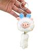 Soft Stuffed Lamb Pendant Long Tail Fluffy Animal Keyring Backpack Pendant  Car Decoration