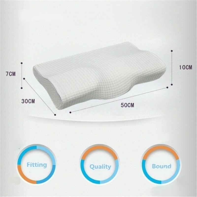 Pdtoweb Slow Rebound Memory Foam Pillow Cervical Contour Pillow For Anti Snore Neck Pain