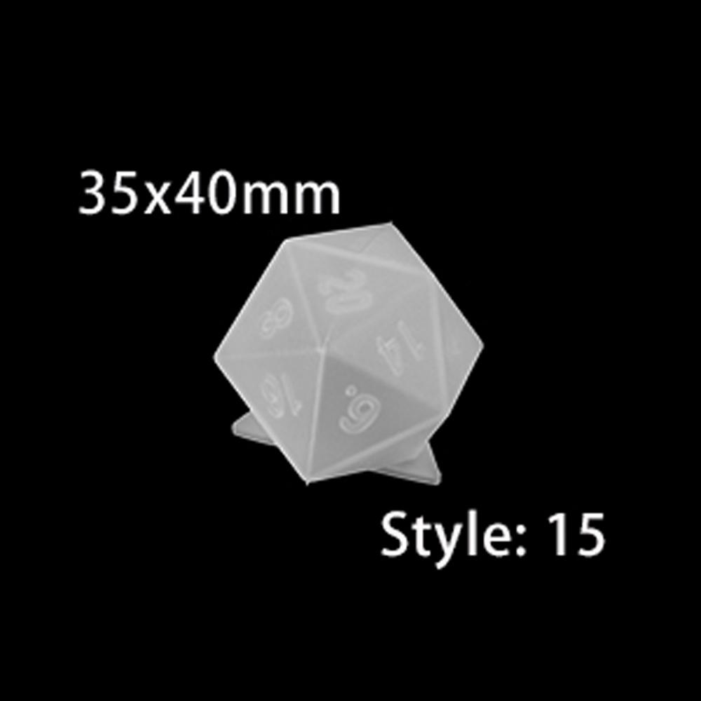 19 tvarů nepravidelných kostek formy na epoxidovou pryskyřici kostky formy na pryskyřici se sušenými květinami silikonová forma výroba DIY pro digitální hru s více specifikacemi