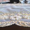 40x50cm Hand-beaded Rectangular Embroidered European Table Mat Placemat Coaster Living Room Bedroom Balcony Wedding Party Decor for Top Home