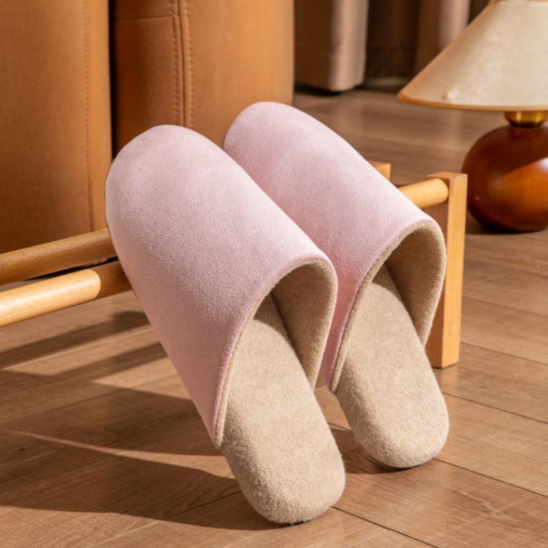 Damskie Japońskie Ciche Antypoślizgowe Bawełniane Kapcie Domowe - Lekkie, Oddychające, Miękka Podeszwa na Wiosnę i Jesień