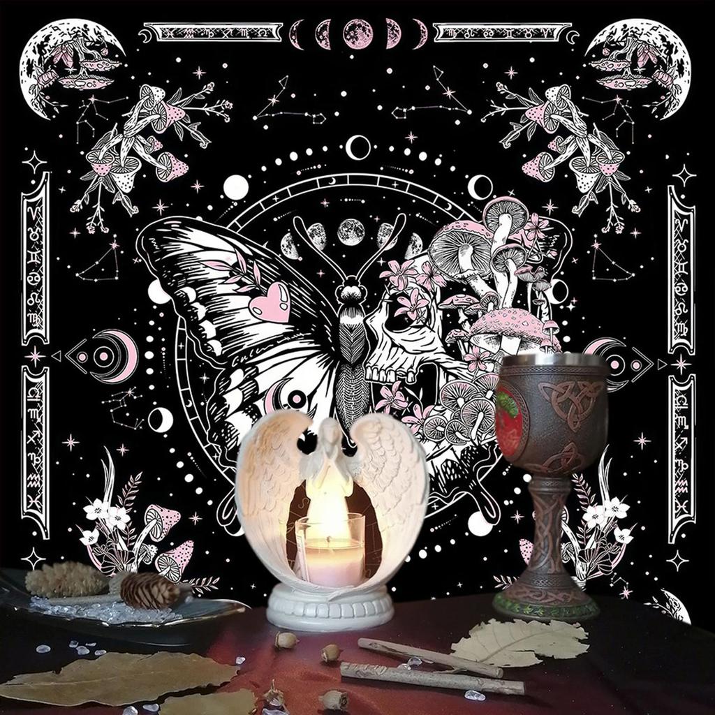 Square Flannelette Tarot Altar Cloth Board Game Pad Astrological Oracles Pad Table Cover Card Mat Divinations Tablecloth