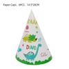 Cartoon Dinosaur Theme Cake Toppers Cute Dino Balloon Decorations Banner Tableware Set Birthday Party Supplies Baby Shower Favor