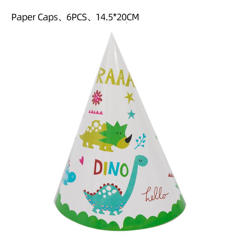 Cartoon Dinosaur Theme Cake Toppers Cute Dino Balloon Decorations Banner Tableware Set Birthday Party Supplies Baby Shower Favor