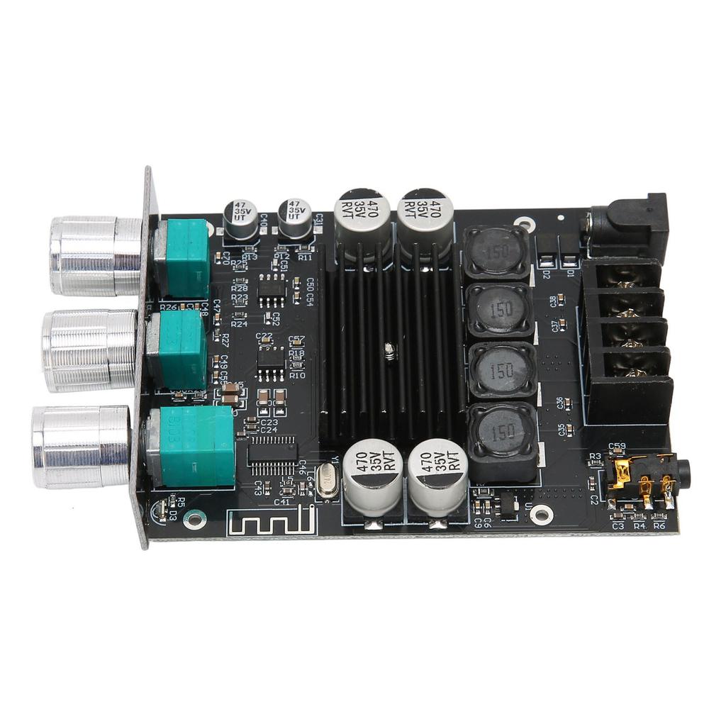 Power Amplifier Module Dual Channel Subwoofer 100Wx2 DC12‑24V BT 5.0 Sound Amplifier Board ZK‑1002T