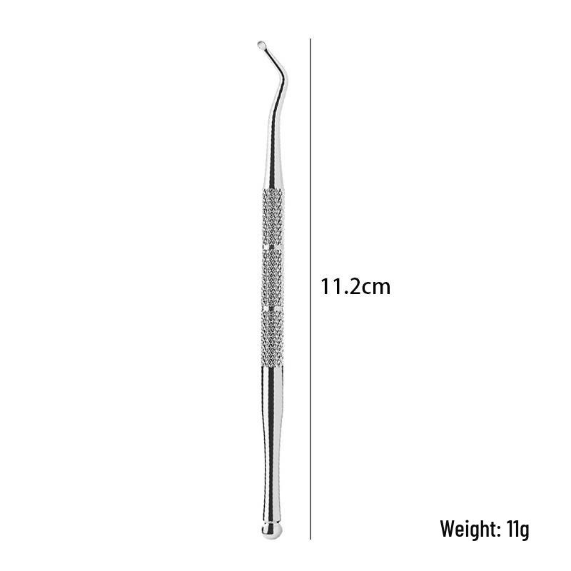 Stainless Steel Pedicure Knife Set: Dual-Headed Nail Pick with Razor, Foot File & Exfoliating Tool