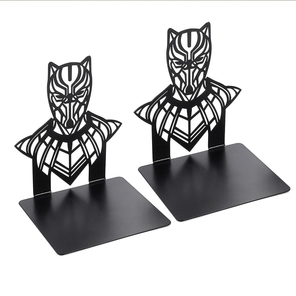 Tree Shadow Skull Metal Bookends - Student Reading Supplies, Retro Hollow Design