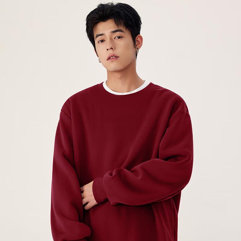 MINISO Unisex Fleece-Lined Snake Year Pullover Sweatshirt