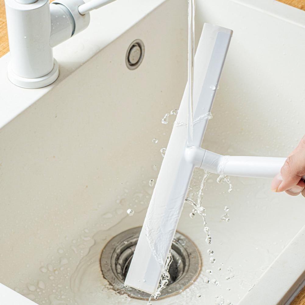 Duschspiegel Fensterglas Abzieher Edelstahl Duschschaber Rutschfester Griff Korrosionsbeständigkeit für Badezimmerwerkzeug