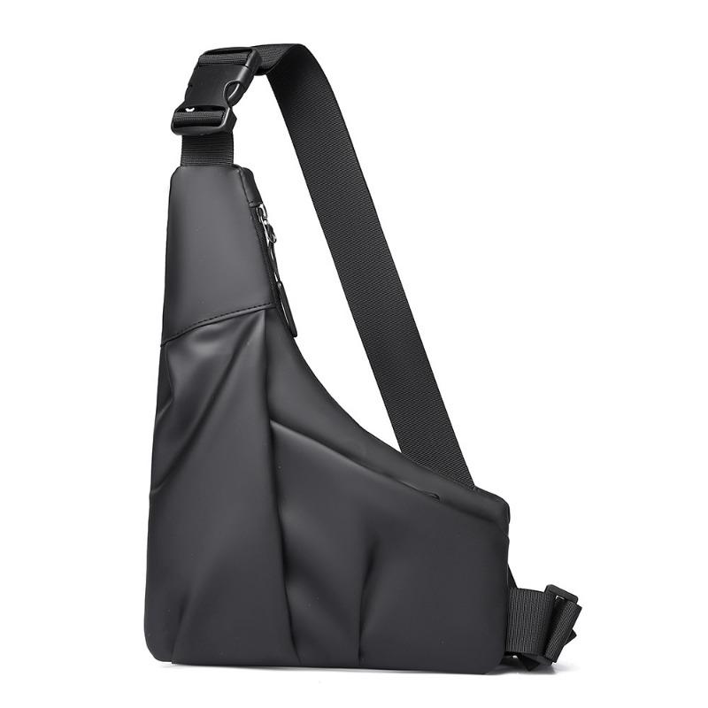 New Casual Men's Breast Bag Large Capacity Trend Cycling Messenger Bag Fashionable Shoulder Bag