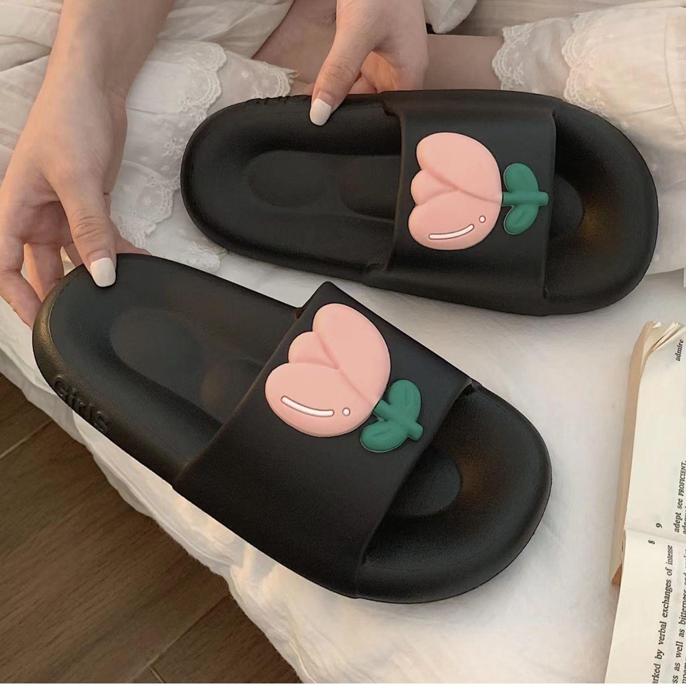 

Толстые шлепанцы для женщин 2024 года, женские тапочки с открытым носком на платформе, сандалии для ванной, летние повседневные туфли для дома из ПВХ 36