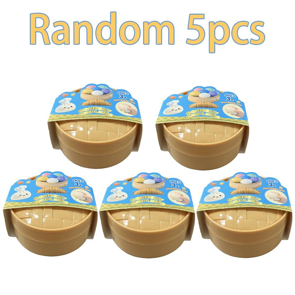 Scatola Misteriosa Raviolo Glitterato: 6 Palline Antistress Colorate Casuali, Giocattolo Sensoriale Estetico per Scrivania, Regalo Creativo Fidget per Ufficio