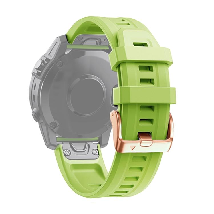 Für Garmin Fenix 6S Pro 20mm Roségoldene Schnalle Silikon-Uhrenarmband