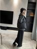 Spring Arrives Early: 2024 A/W Korean High Waist Wool-Blend Slit Midi Skirt