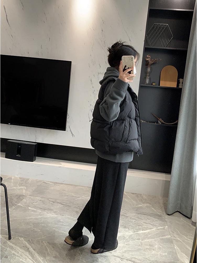 Spring Arrives Early: 2024 A/W Korean High Waist Wool-Blend Slit Midi Skirt