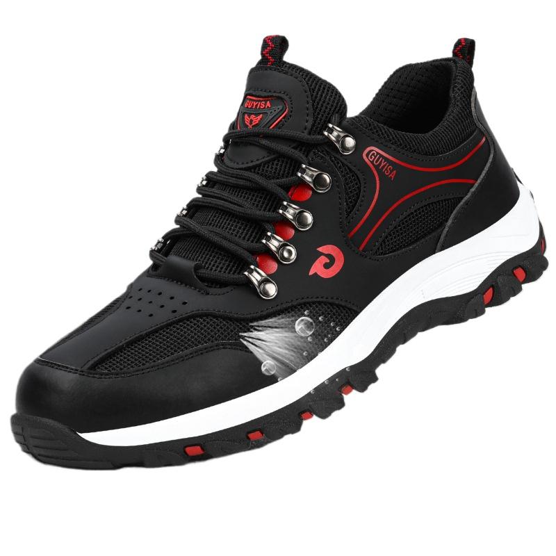 Anti-smashing and Anti-piercing Labor Insurance Shoes, Durable Steel Baotou Construction Site Protective Steel Plate Work Shoes