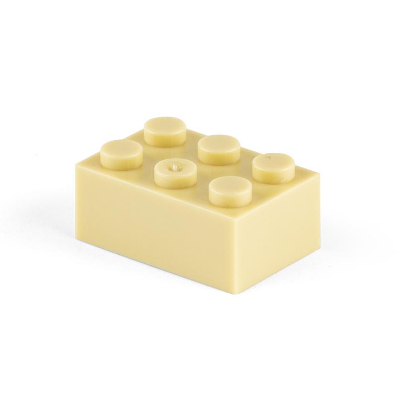 Non-Toxic 10Pcs Building Blocks Diy Thick 2X4 Dots 16Color Bricks Size Compatible With 3002 Kids Toys Educational For Children