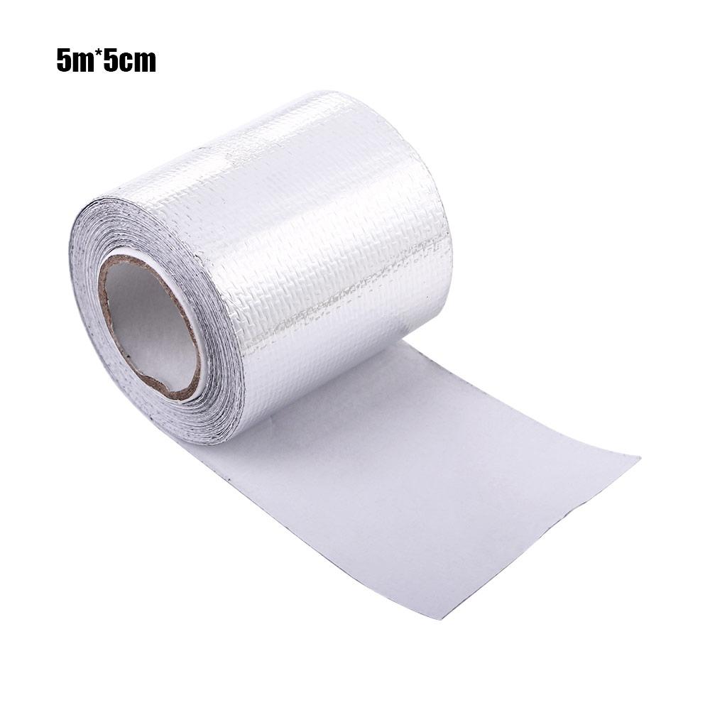 Exhaust Pipe Heat Shield Wrap Tape Heat Insulating  Tape Protection Foil Tape Self-Adhesive Sticker