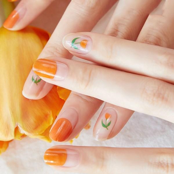 

Наклейка для ногтей Jelly Nelli, оранжевый тюльпан, 1 комплект