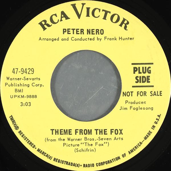 

7inch Record PETER NERO - Theme From The Fox / Who Will Answe 479429PROMO RCA VICTOR 1968 US Jazz Used