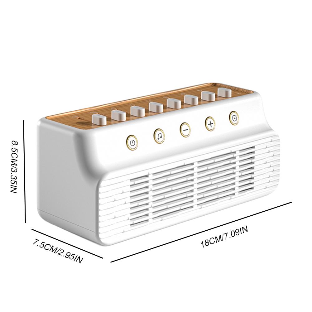 DIY Sleep Sound Machine with 8 Nature Sounds Portable Bluetooth Speaker Type-C Rechargeable Nature Sounds Mixer Speaker for Home