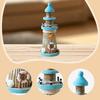 Wooden Lighthouse Ornament Display Desktop Decorative Home Decoration Tabletop Nautical Decor for Bar Birthday Gift Drawing Room