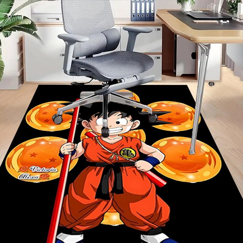 1 Stück Dragon Ball Z, Goku Teppich rutschfest Polyester Fußmatte für Büro, Schlafzimmer