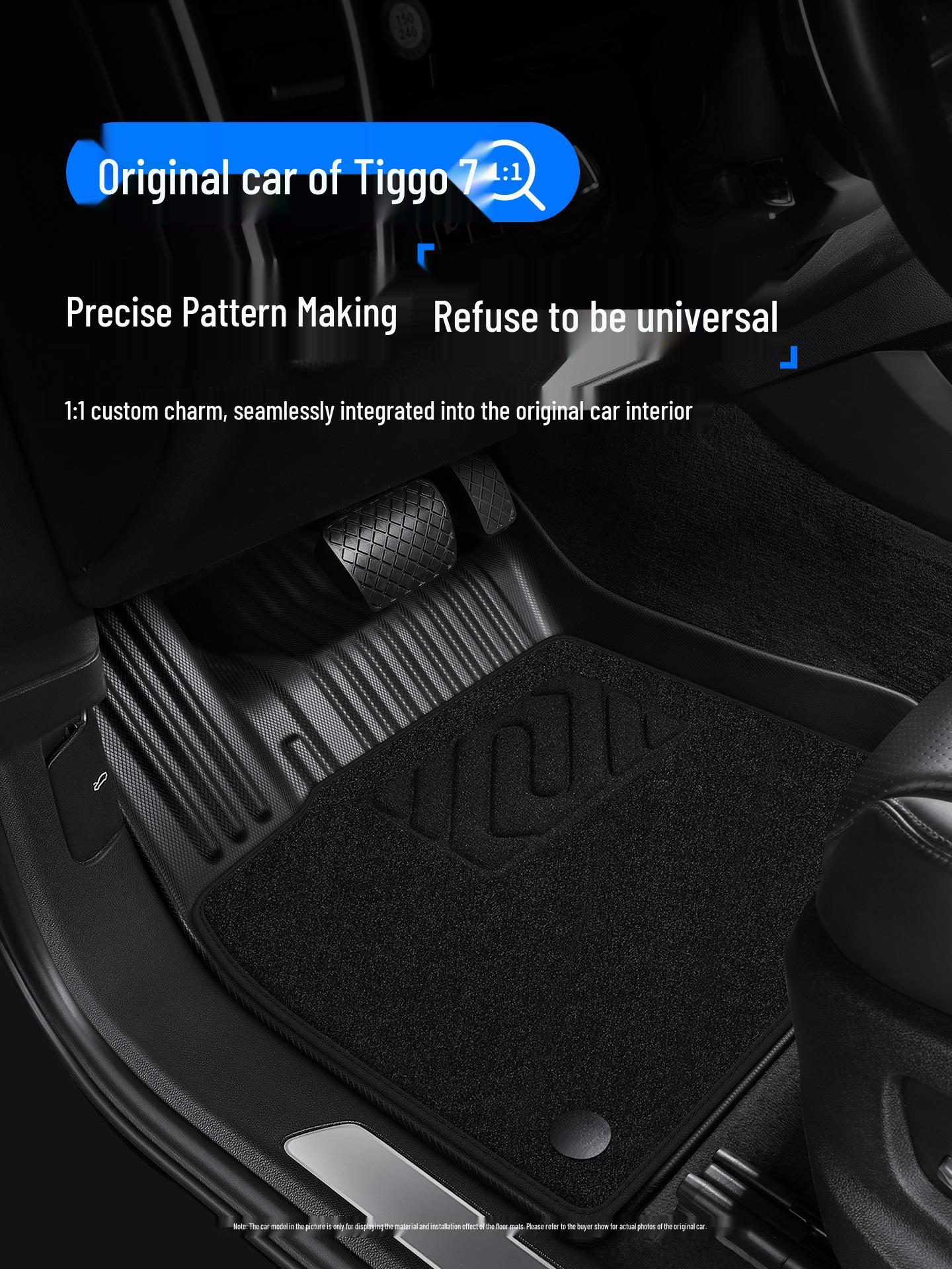 Chery Tiggo 7 Semi-Enclosed TPE Car Floor Mats (2021-2025) - Luxury Starry Sky Design Chery Tiggo 7/2025-2025 Throttle Floor Mounted